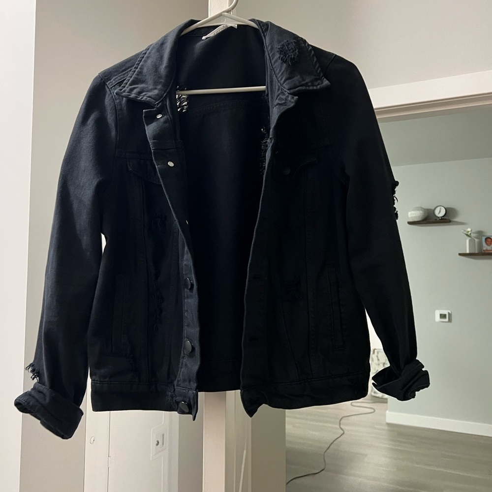 Black Jean Jacket / size small